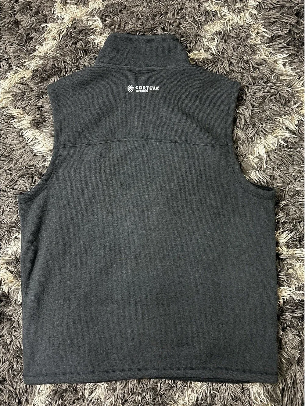 The North Face Mens XL Fleece Vest Black Full Zip Kyber Herbicide Corporate